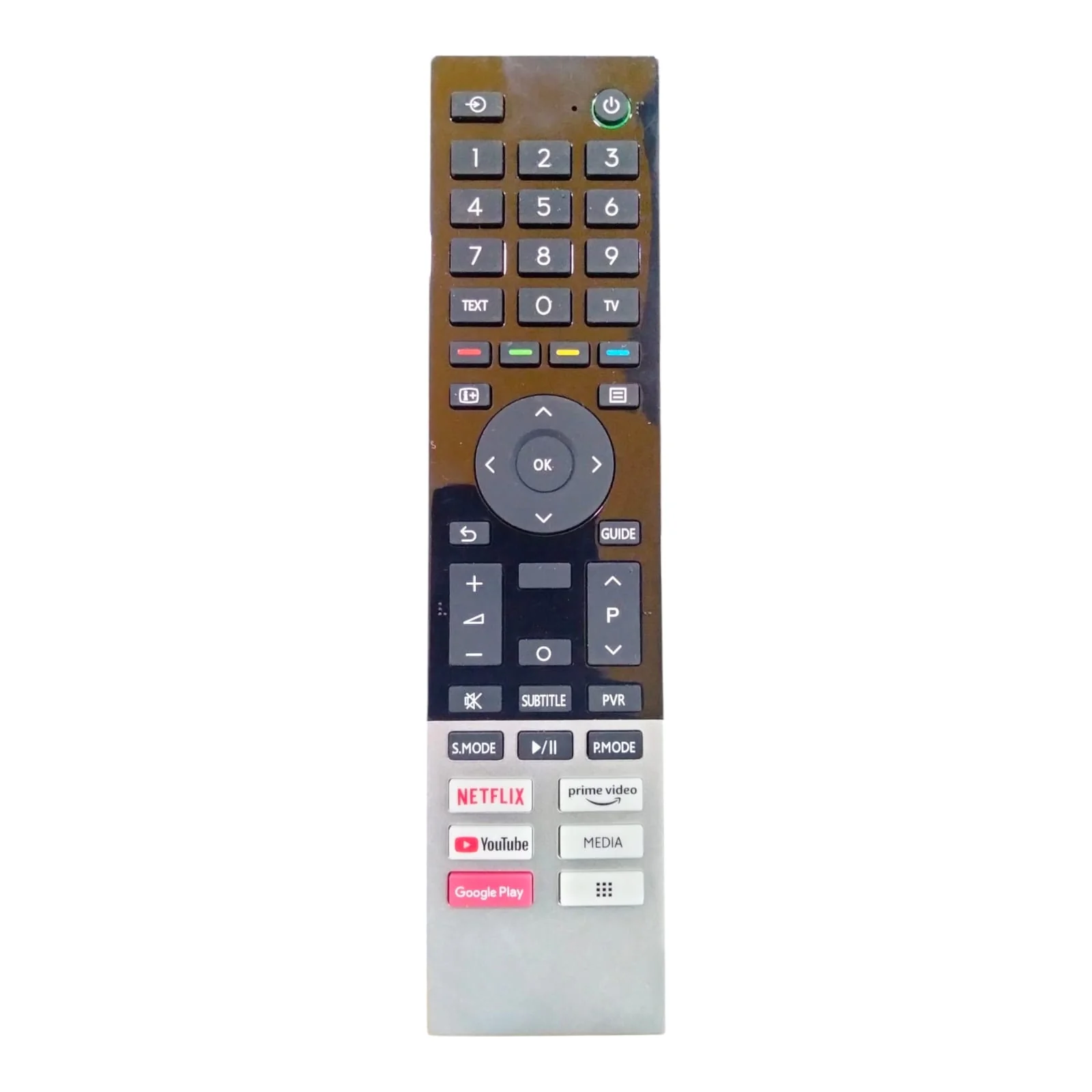 Toshiba Smart LED/LCD TV Remote Control – Compatible with Netflix, YouTube, Prime Video | No Voice Function