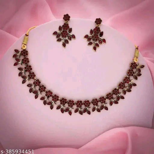 Princess Fancy Jewellery Sets - Gold Plated Necklace and Earrings