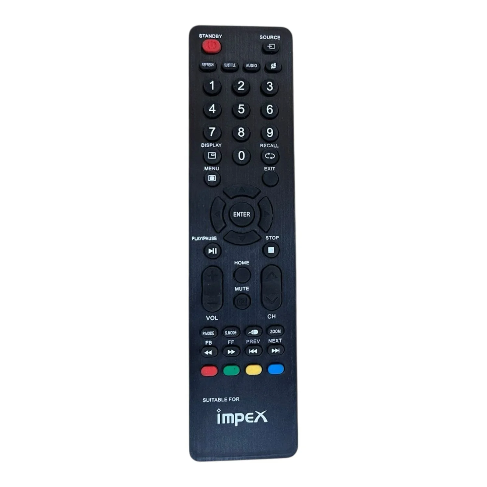 Impex LED / LCD TV Remote Control – Replacement for Impex Smart TVs#