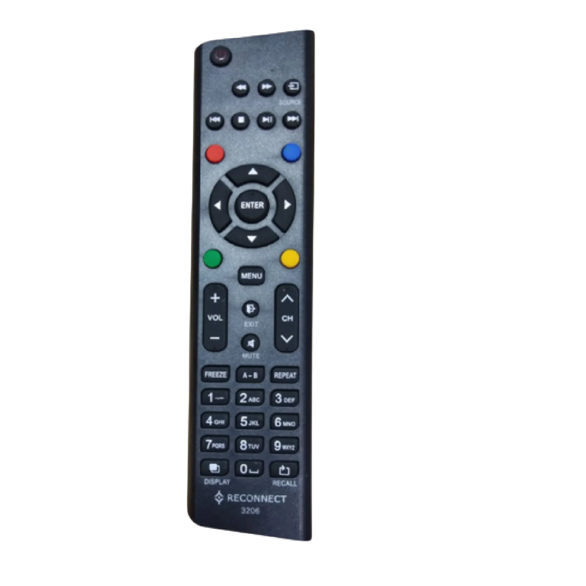 Reconnect LED TV Remote Control (Model 3206) – Compatible Replacement with All Reconnect LED TVs#