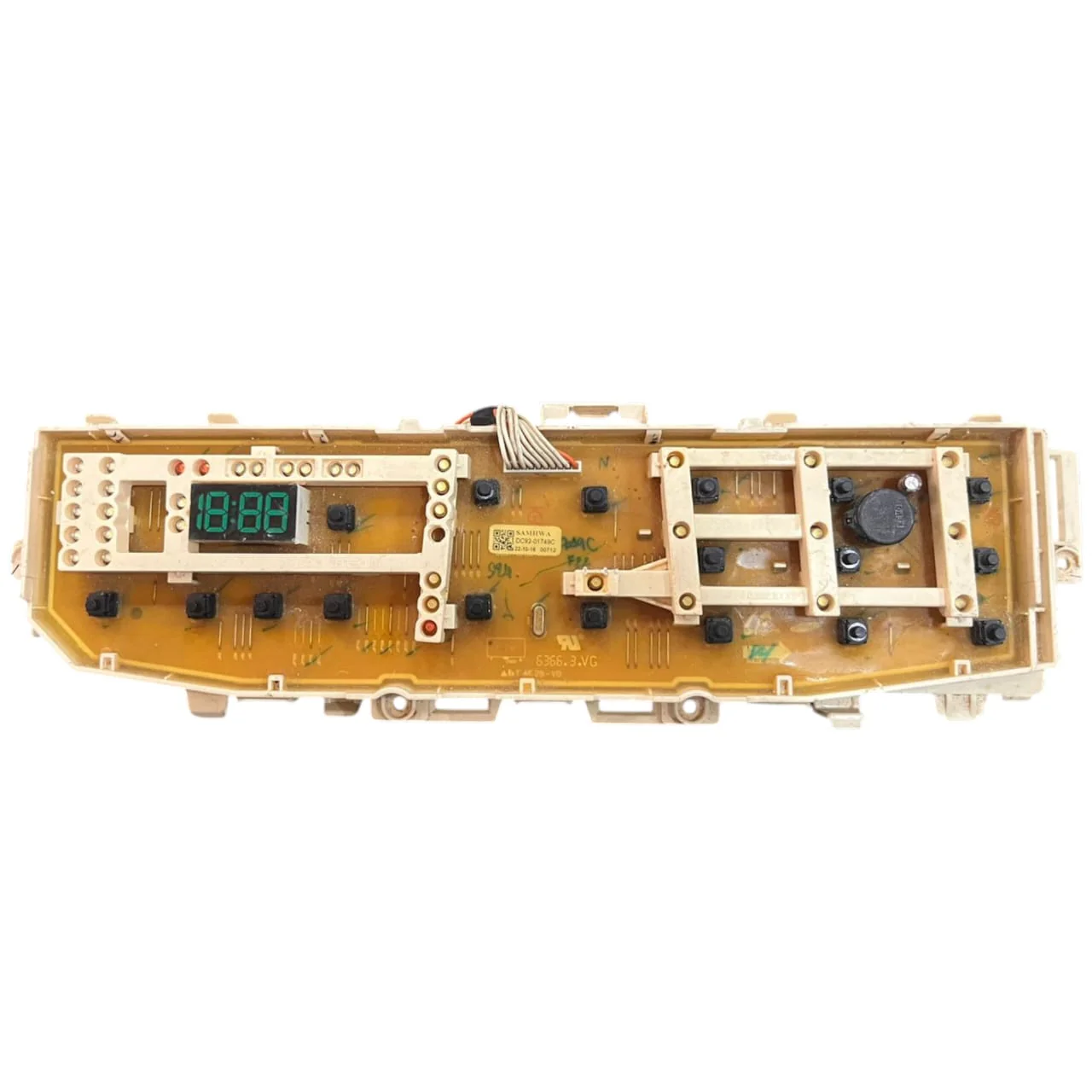 Refurbished Samsung Washing Machine Control Board – 18-Button Original PCB##