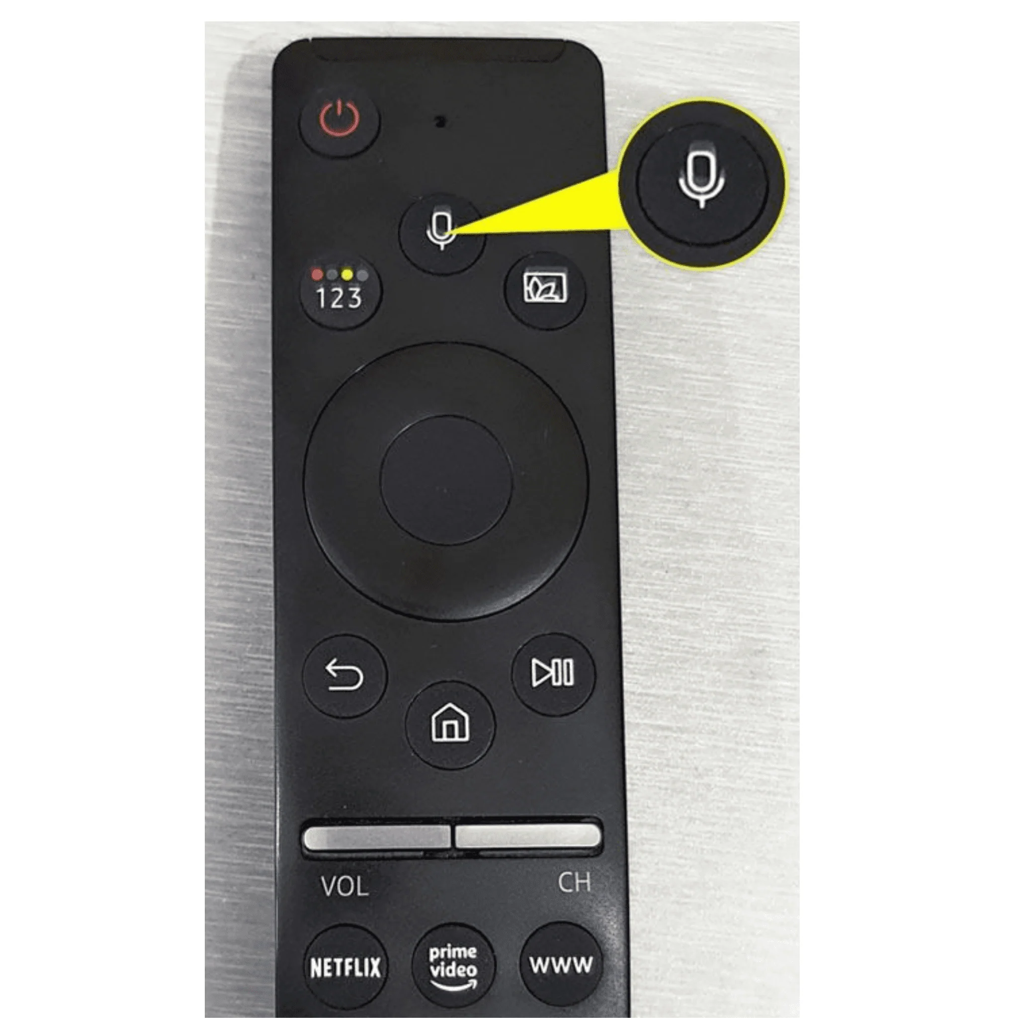 Original Samsung Smart TV Remote with Voice Control – Netflix & Prime Shortcut Keys#? - Image 2