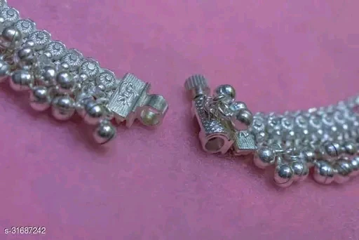 Sizzling Glittering Women’s Anklets & Toe Rings - Silver Plated Brass &amp; Copper - Image 3