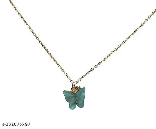 Twinkling Glittering Women Necklaces &amp; Chains - Gold Plated, Adjustable, Set of 5 - Image 2